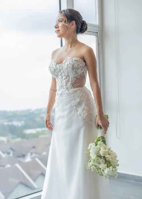 Vestido de novia diseñado por Melisa Amaya