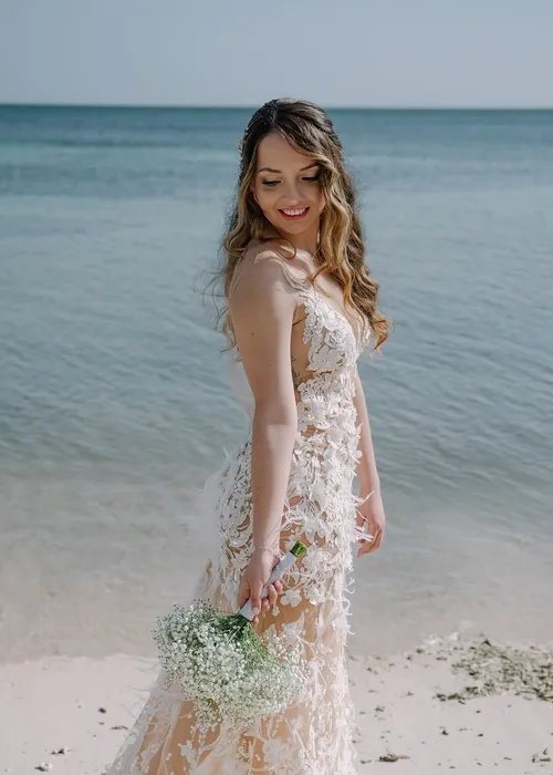 Vestido de novia diseñado por Melisa Amaya