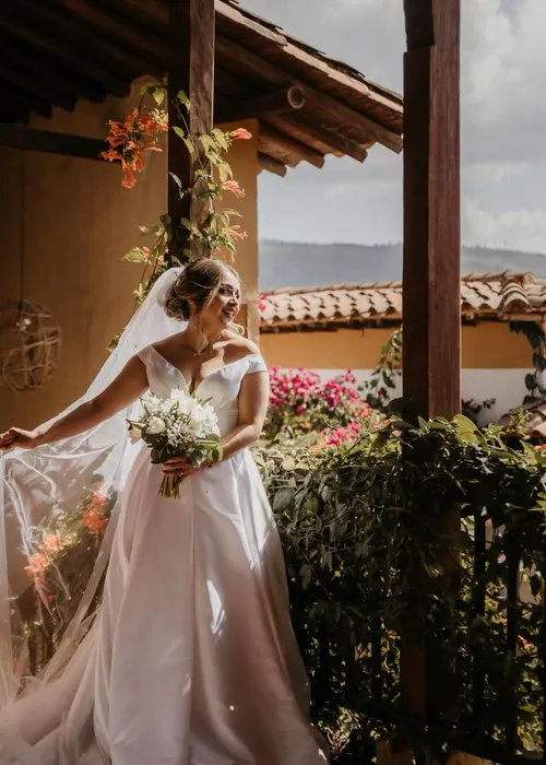 Vestido de novia diseñado por Melisa Amaya