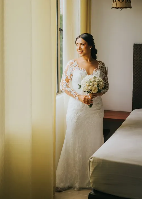 Vestido de novia diseñado por Melisa Amaya